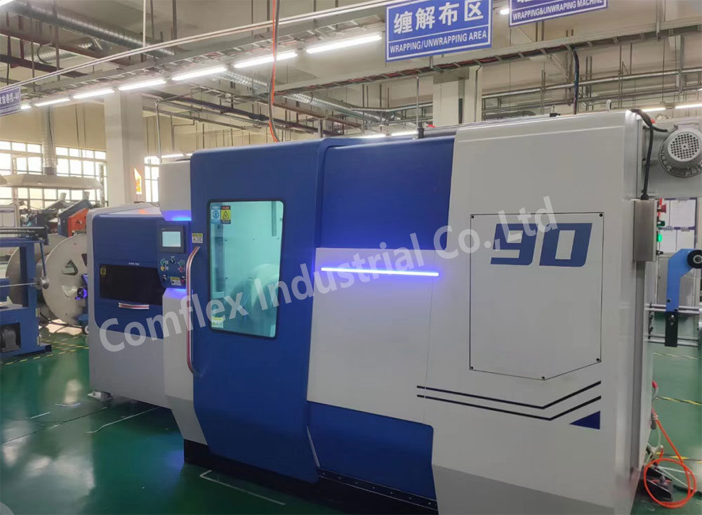 SCJ-90 series High Speed Soft Mandrel Wrapping and Unwrapping Machine for rubber hose