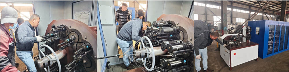 Malaysia Customer wire braiding machine